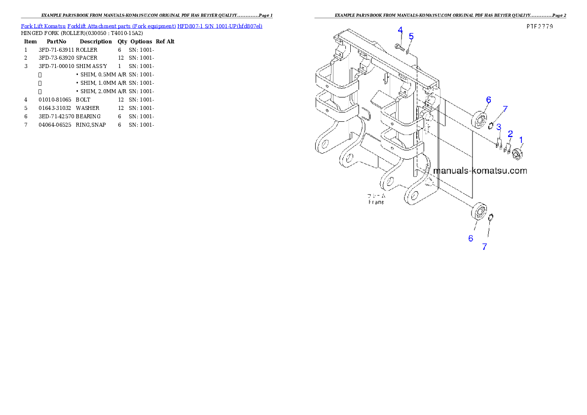 Protected: HFD807-1 S/N 1001-UP Partsbook