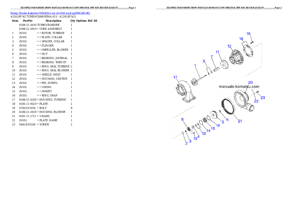 Protected: HM300-2 s/n A11001 and up Partsbook