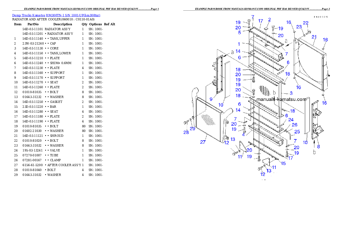 Protected: HM300TN-1 S/N 1001-UP Partsbook