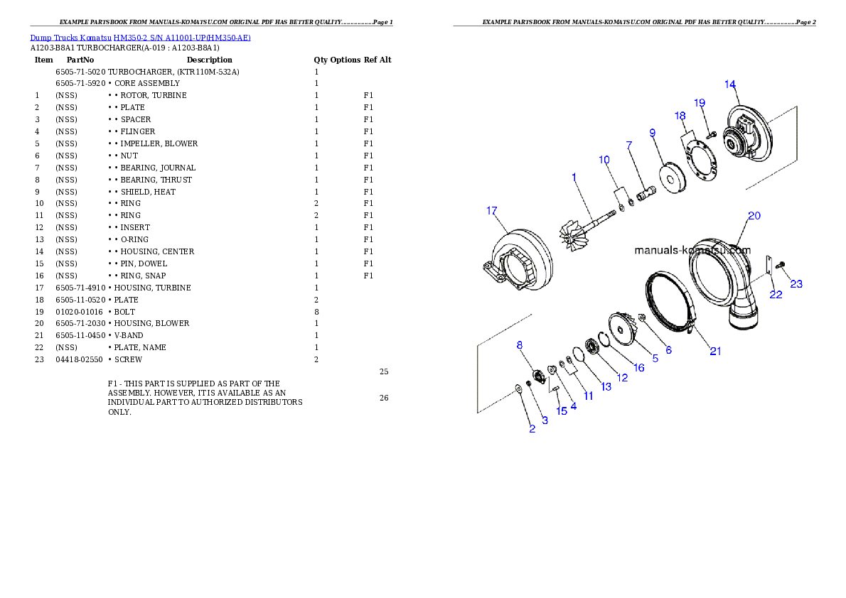 Protected: HM350-2 S/N A11001-UP Partsbook