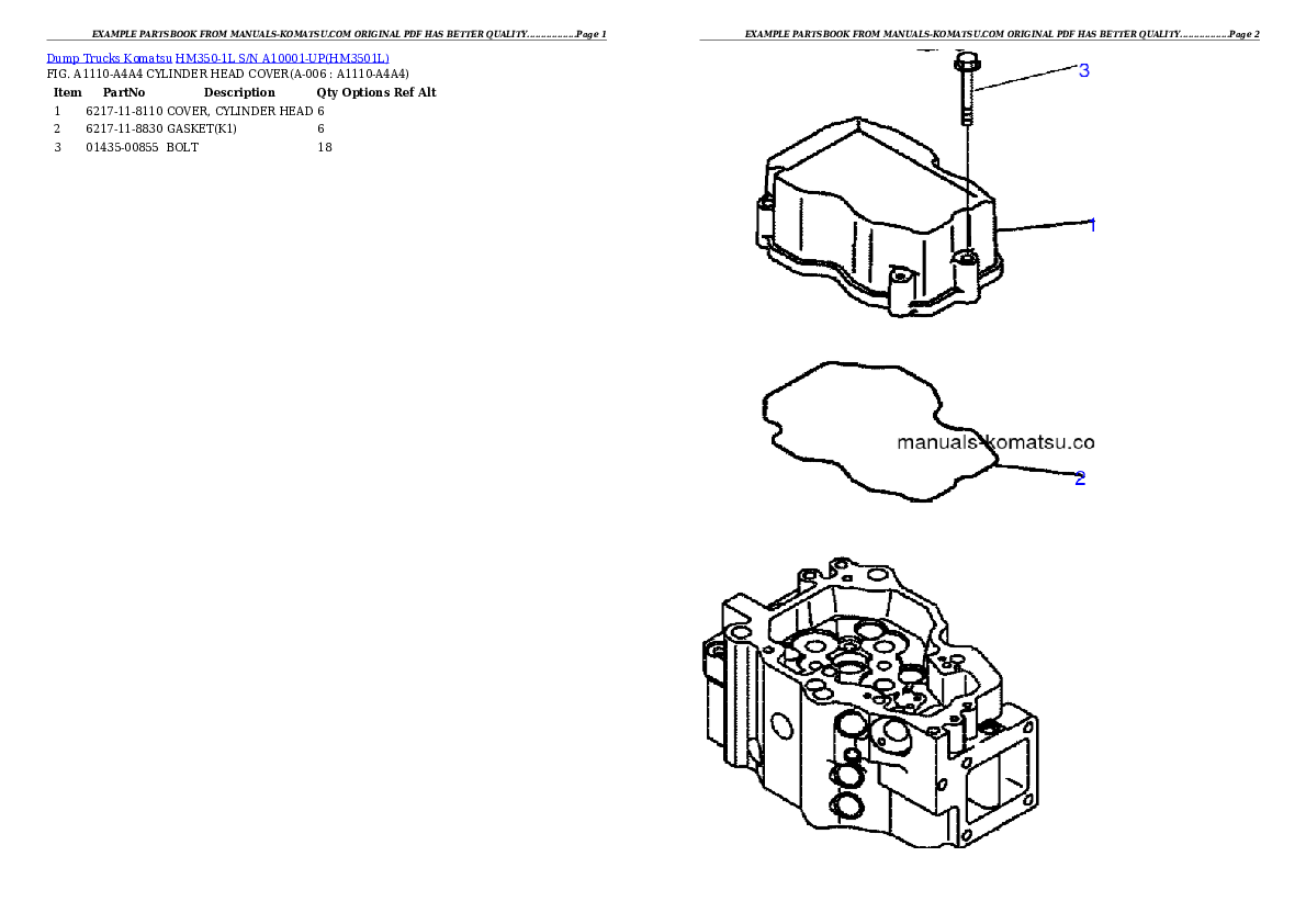 Protected: HM350-1L S/N A10001-UP Partsbook