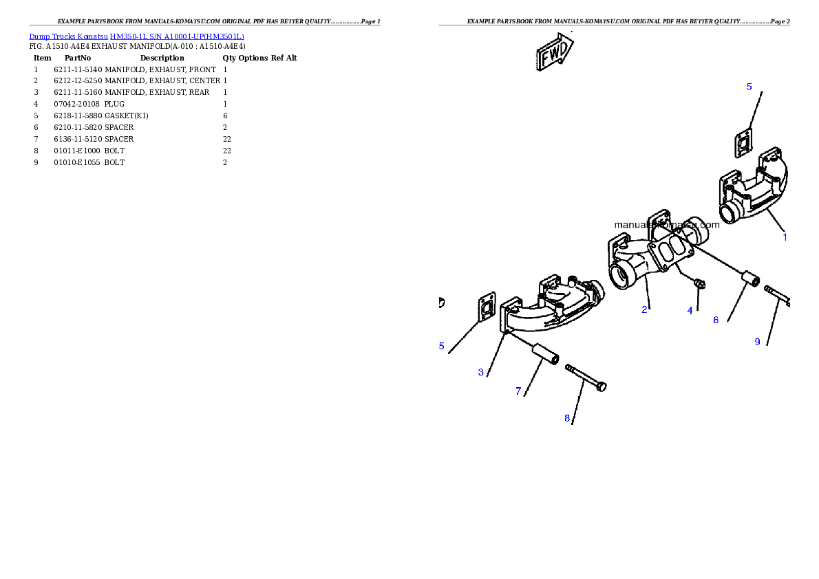 Protected: HM350-1L S/N A10001-UP Partsbook