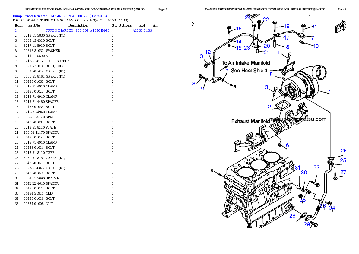 Protected: HM350-1L S/N A10001-UP Partsbook