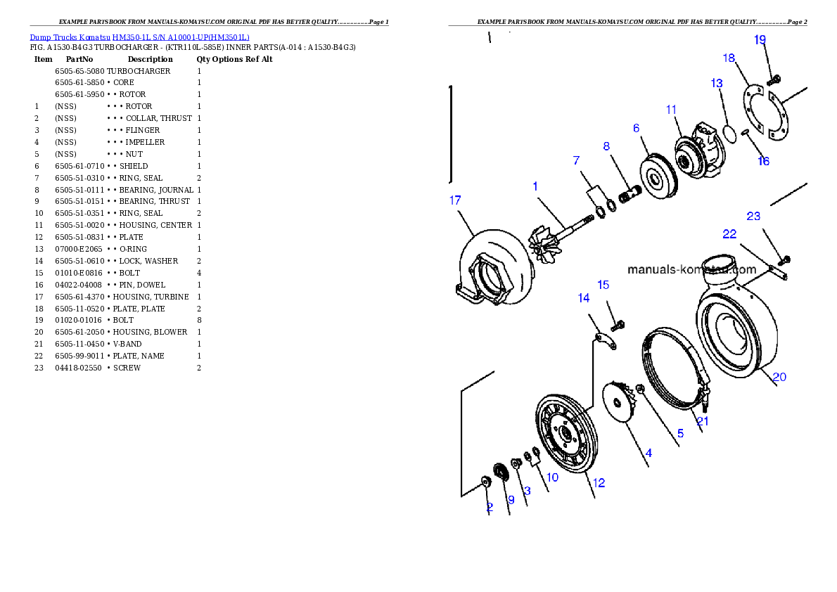 Protected: HM350-1L S/N A10001-UP Partsbook
