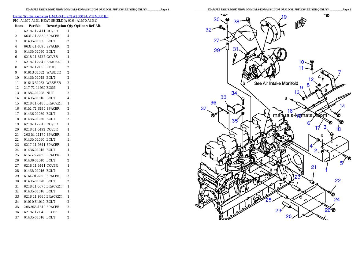 Protected: HM350-1L S/N A10001-UP Partsbook