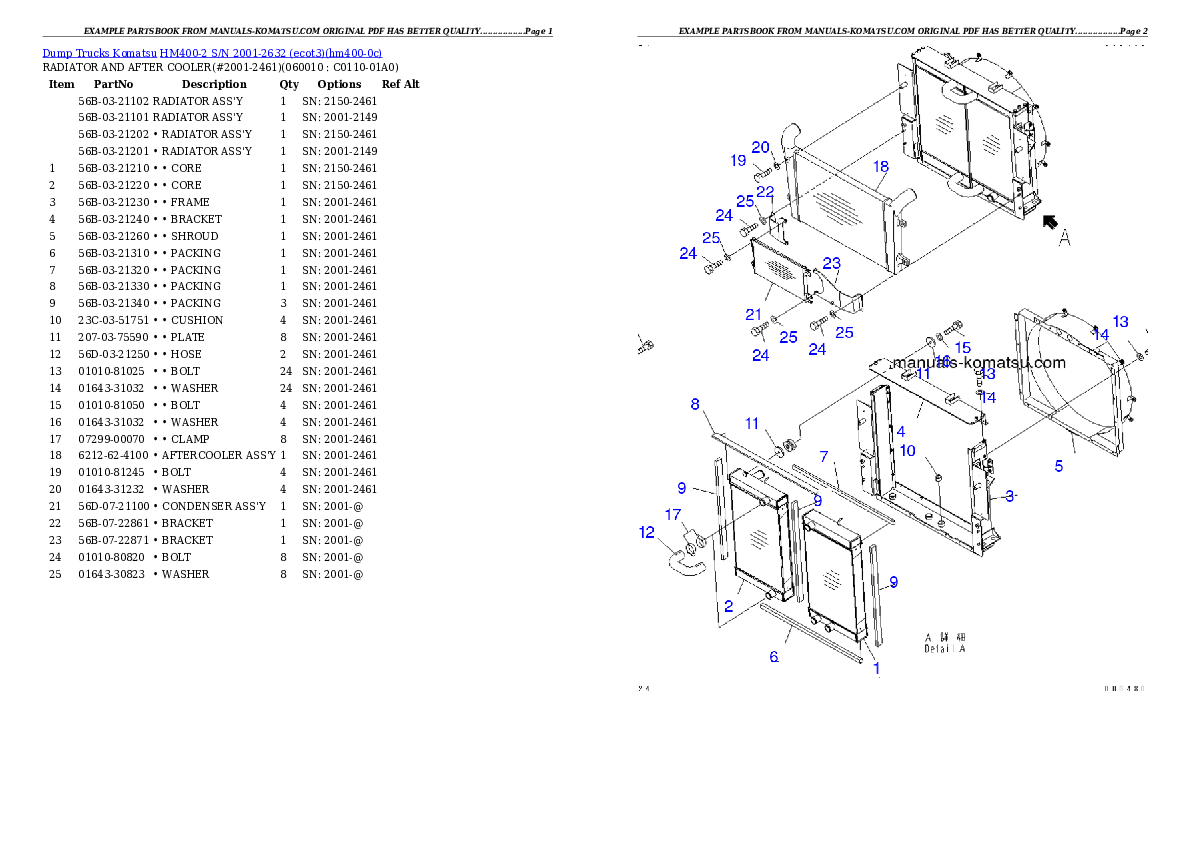 Protected: HM400-2 S/N 2001-2632 (ecot3) Partsbook