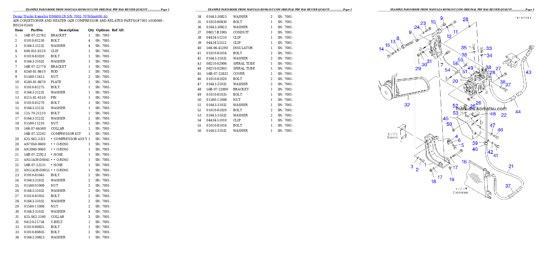Protected: HM400-2R S/N 7001-7078 Partsbook