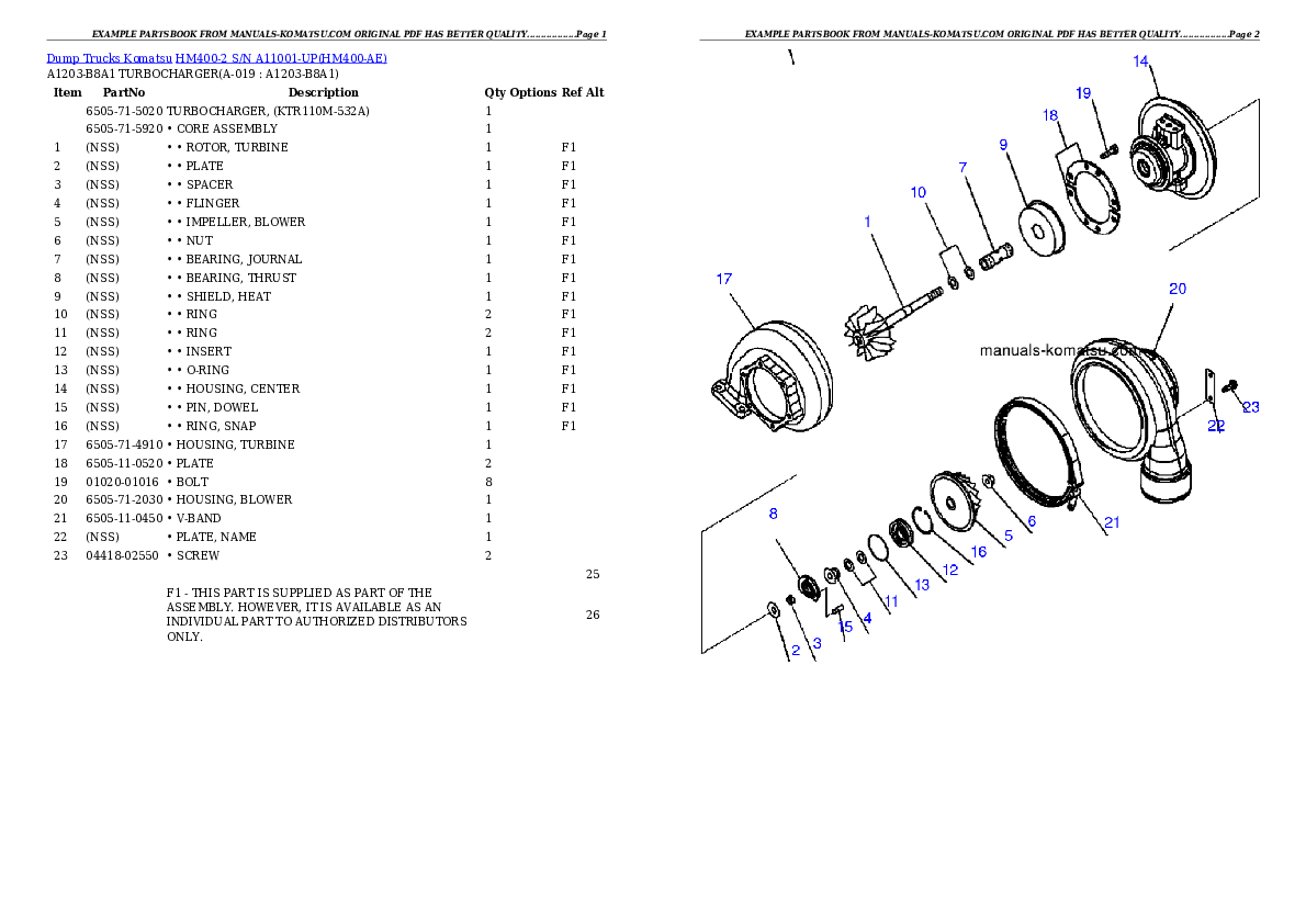 Protected: HM400-2 S/N A11001-UP Partsbook