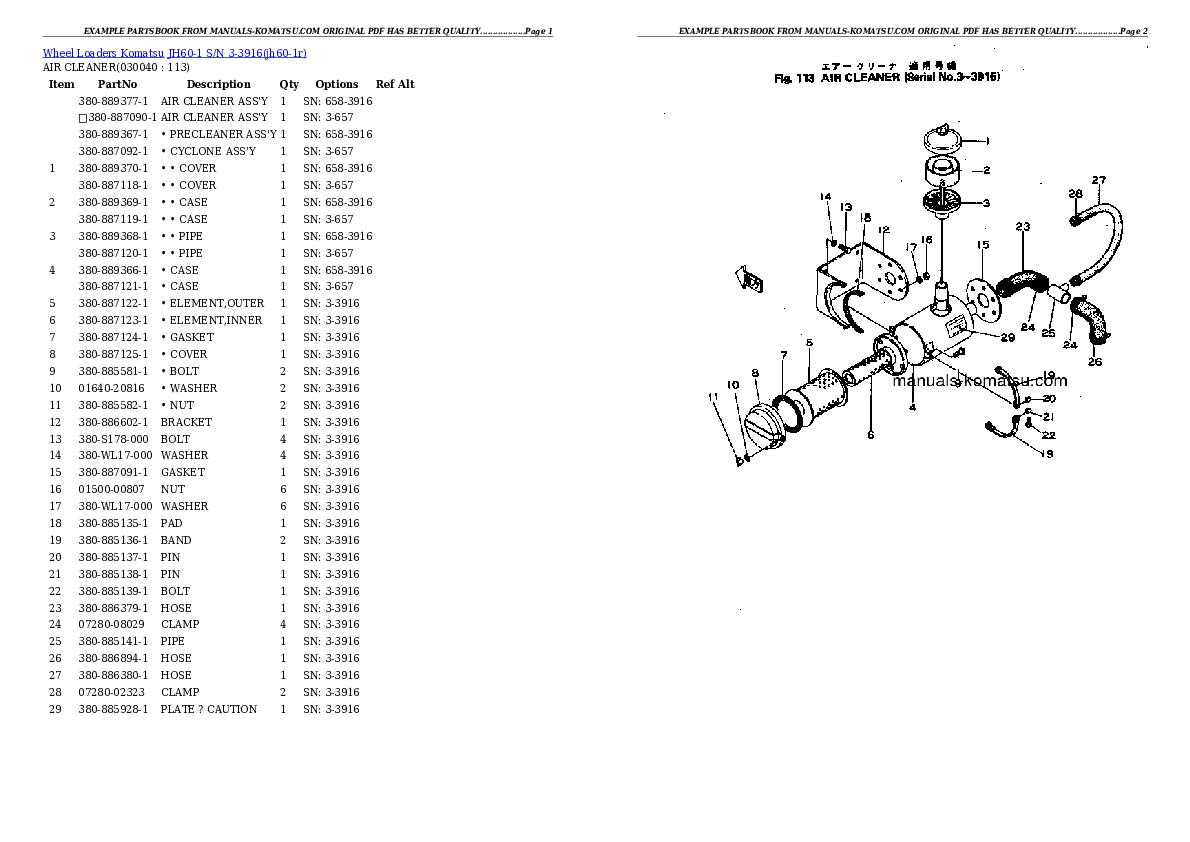 Protected: JH60-1 S/N 3-3916 Partsbook