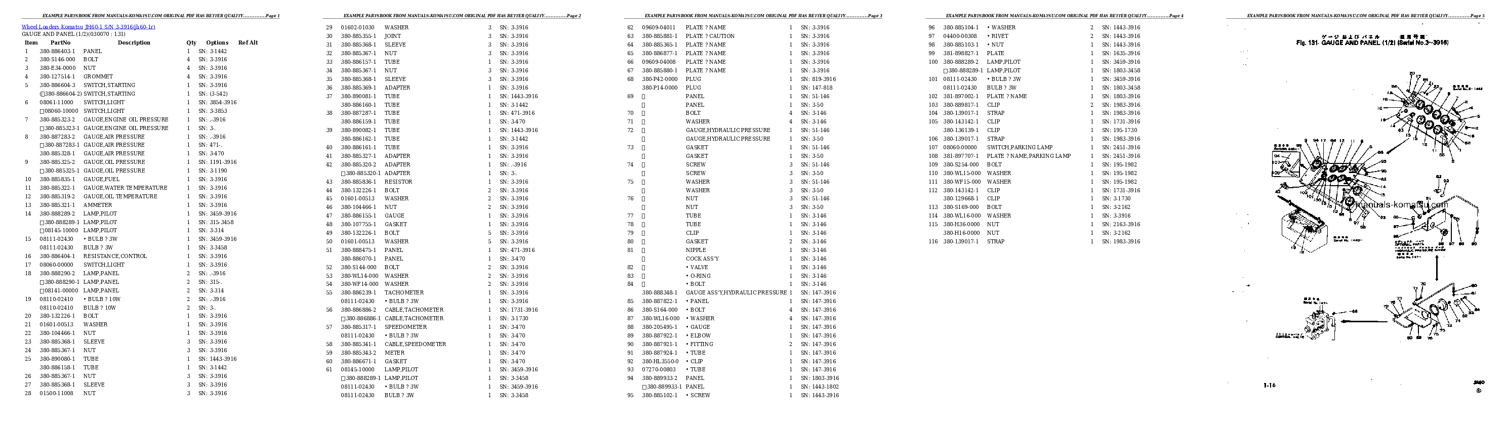 Protected: JH60-1 S/N 3-3916 Partsbook