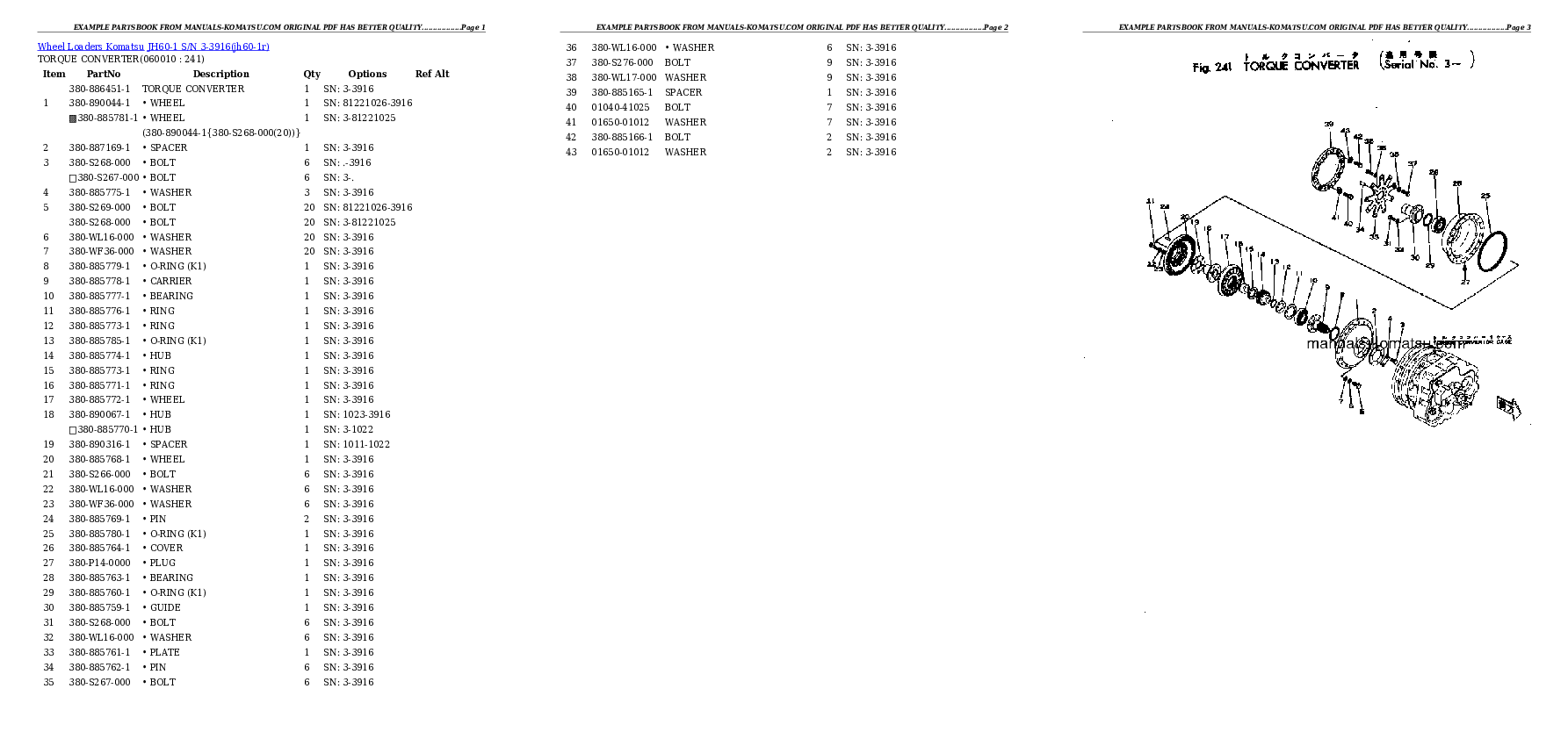 Protected: JH60-1 S/N 3-3916 Partsbook