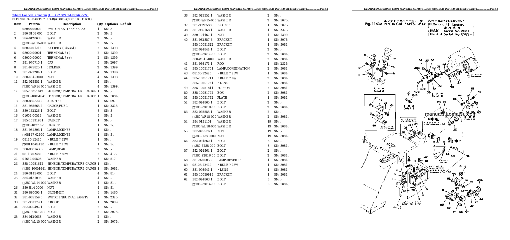 Protected: JH65C-2 S/N 3-UP Partsbook