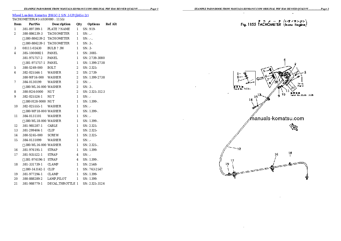 Protected: JH65C-2 S/N 3-UP Partsbook