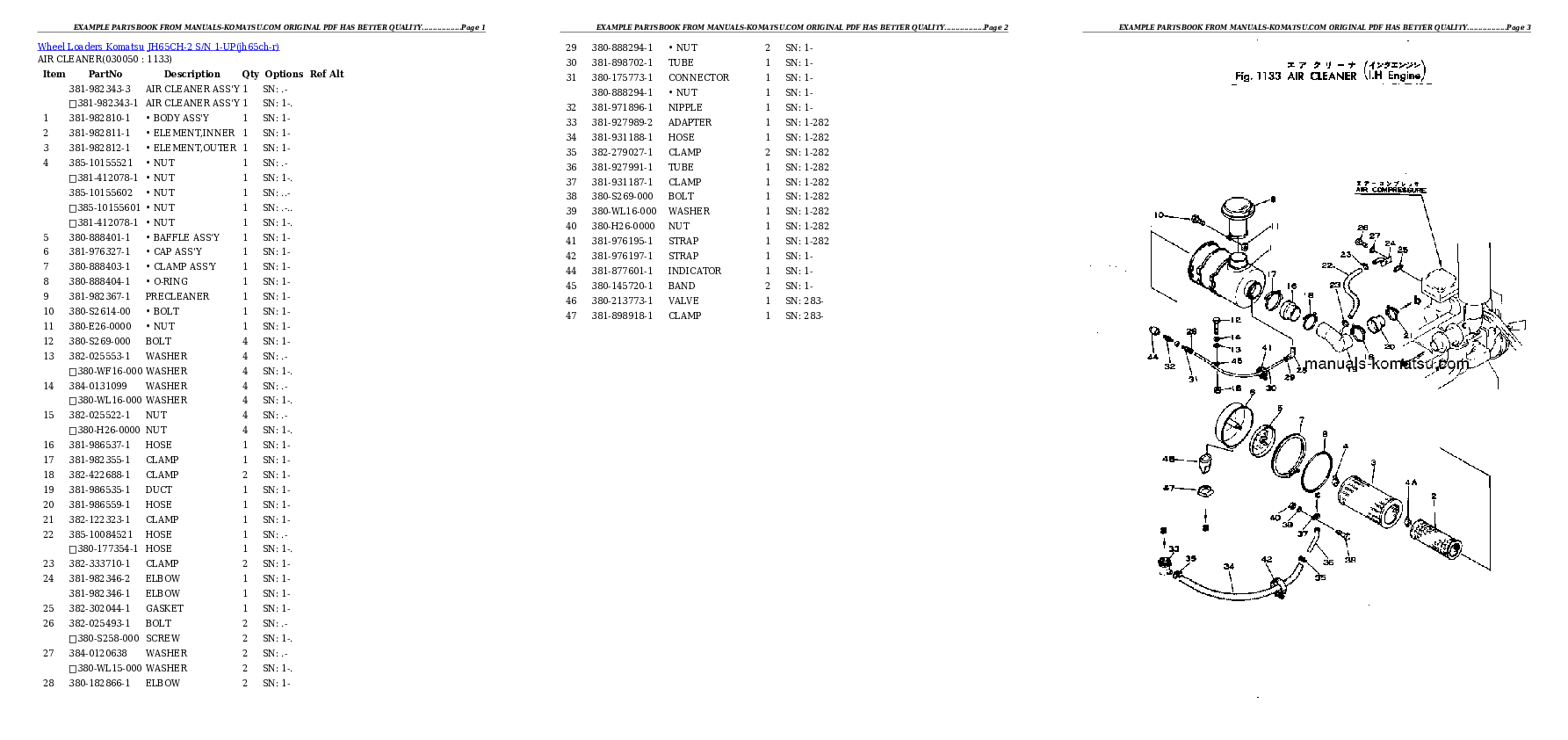 Protected: JH65CH-2 S/N 1-UP Partsbook