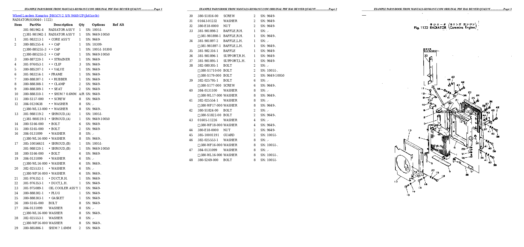 Protected: JH65CV-2 S/N 9649-UP Partsbook