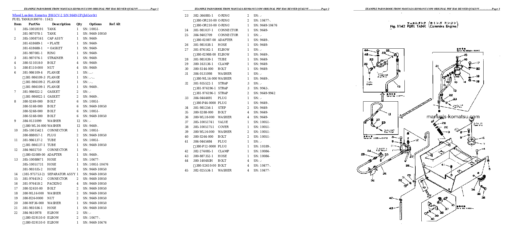 Protected: JH65CV-2 S/N 9649-UP Partsbook