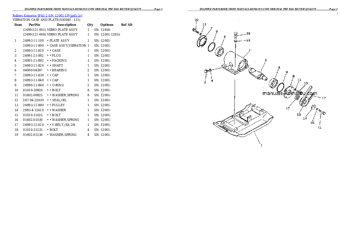 Protected: JP45-2 S/N 12001-UP Partsbook