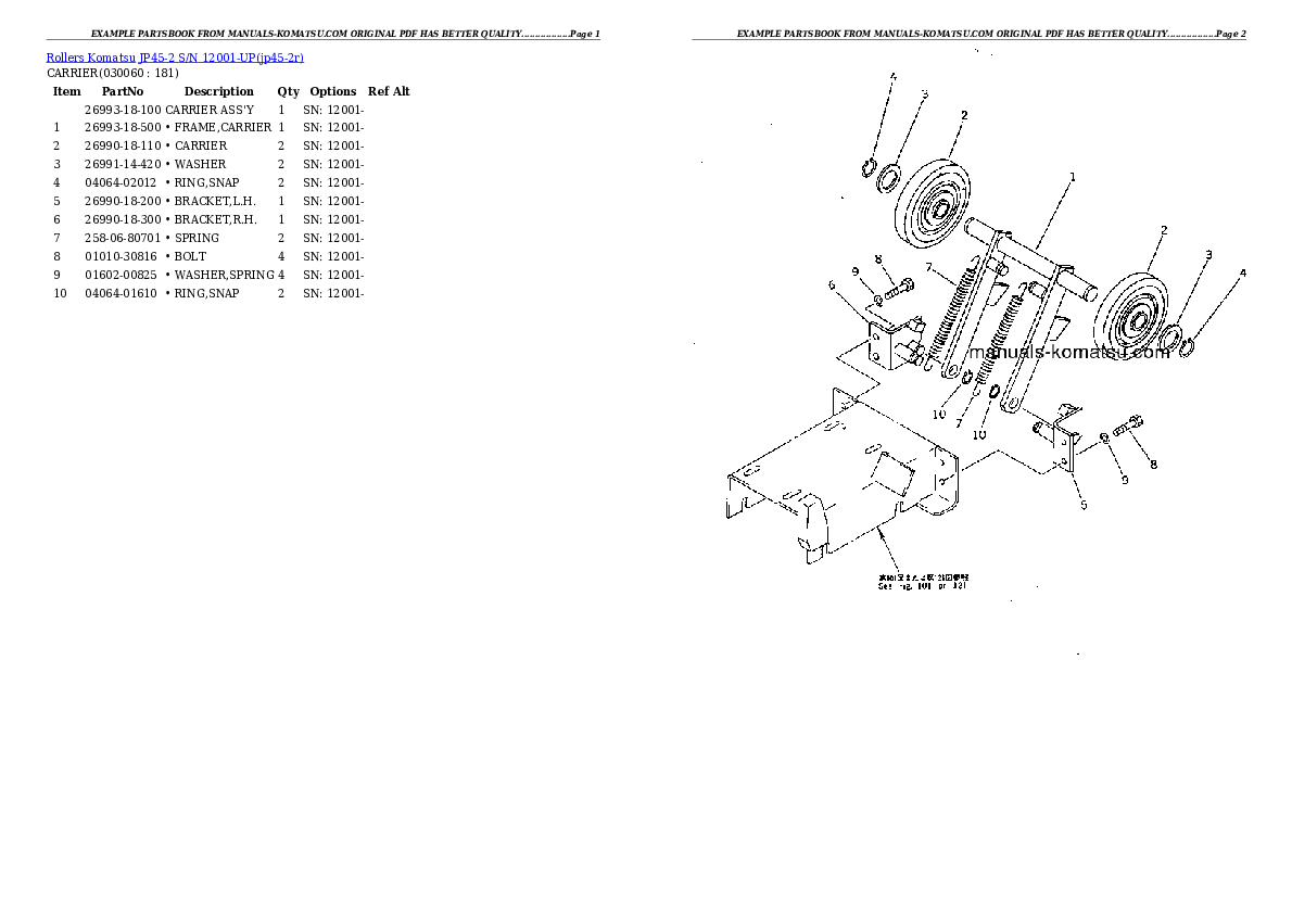 Protected: JP45-2 S/N 12001-UP Partsbook