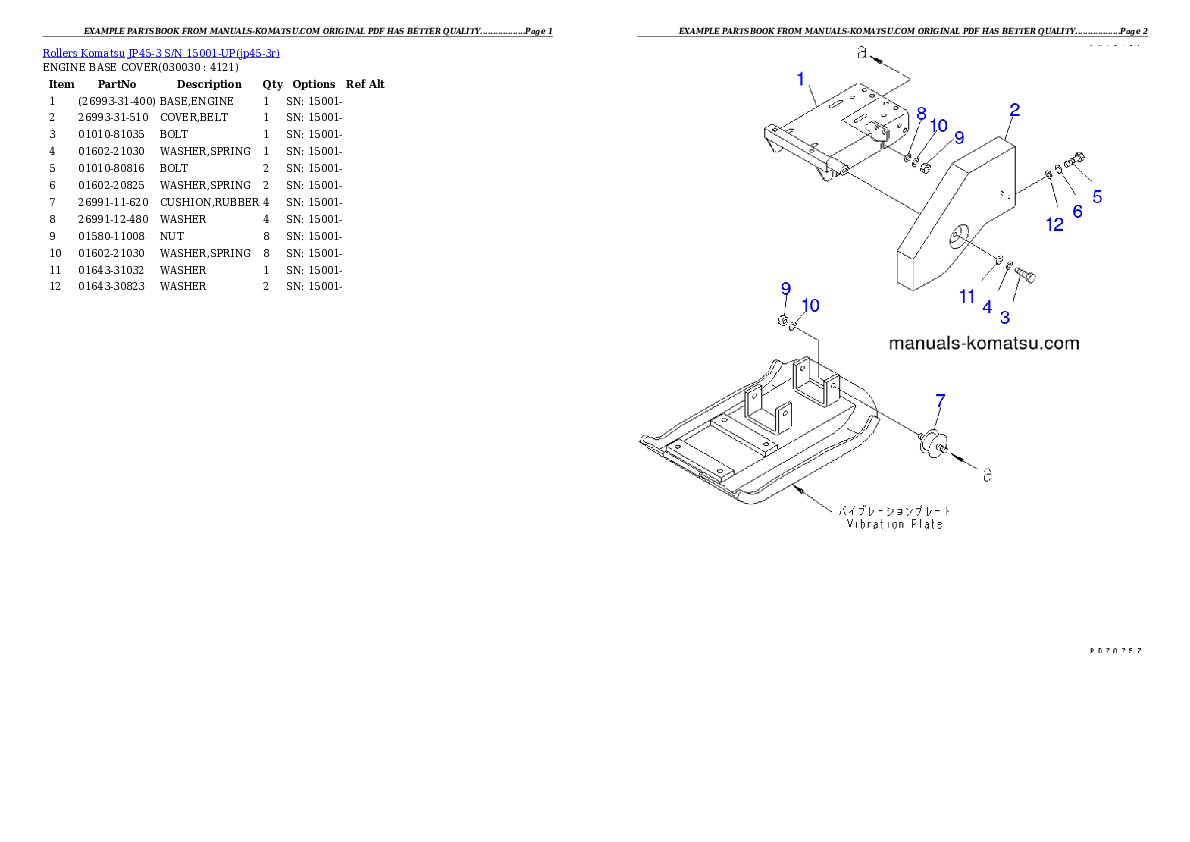 Protected: JP45-3 S/N 15001-UP Partsbook