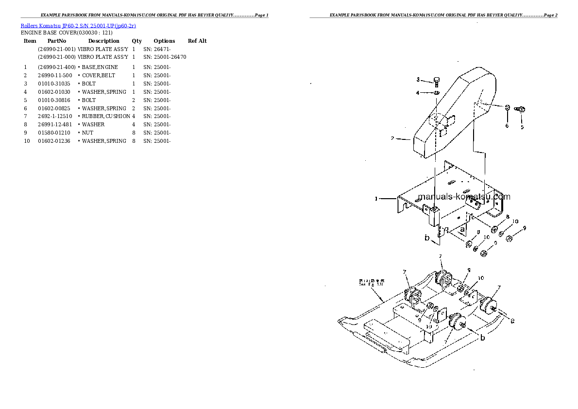 Protected: JP60-2 S/N 25001-UP Partsbook