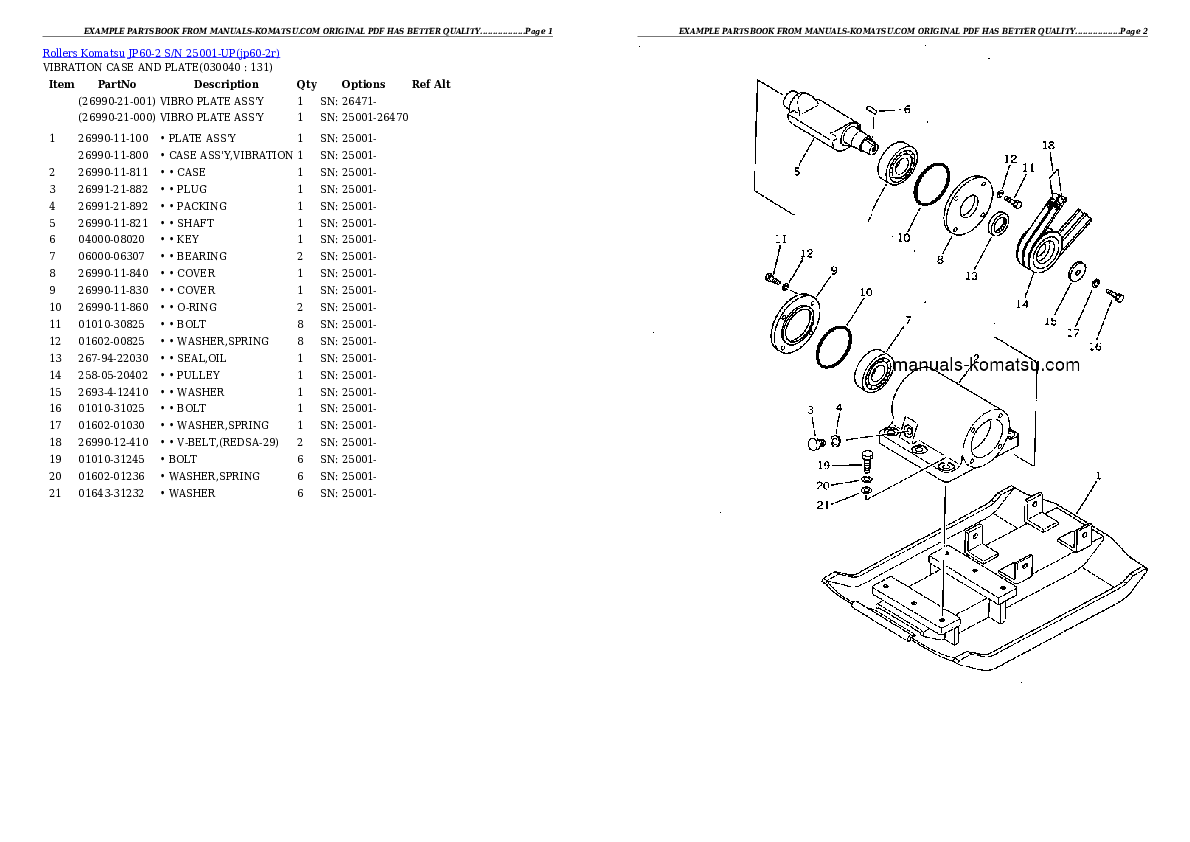 Protected: JP60-2 S/N 25001-UP Partsbook