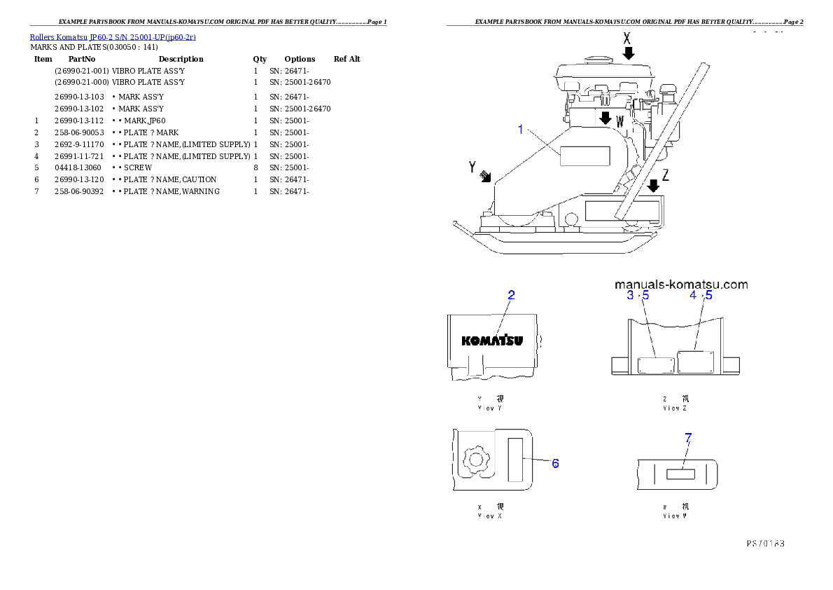 Protected: JP60-2 S/N 25001-UP Partsbook