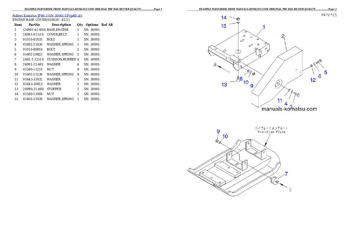 Protected: JP60-3 S/N 30001-UP Partsbook