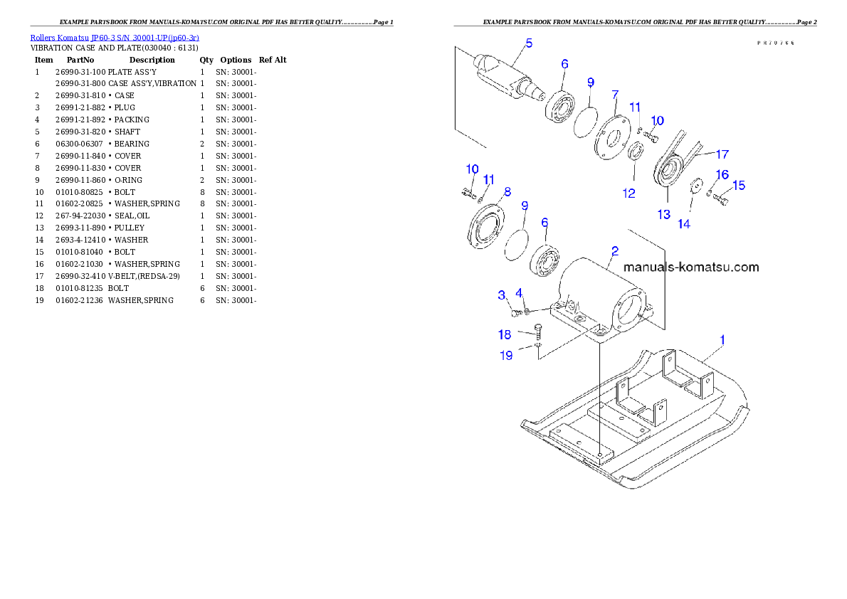 Protected: JP60-3 S/N 30001-UP Partsbook