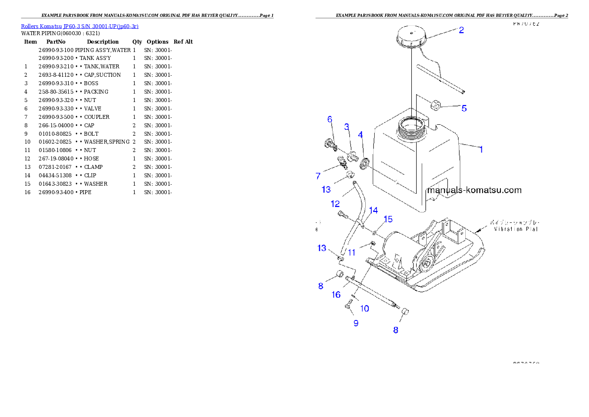 Protected: JP60-3 S/N 30001-UP Partsbook