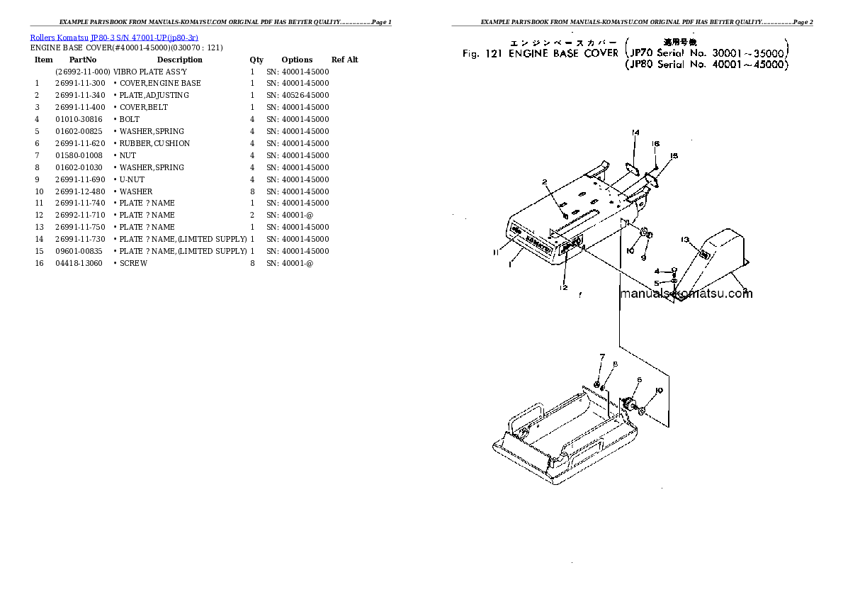 Protected: JP80-3 S/N 47001-UP Partsbook