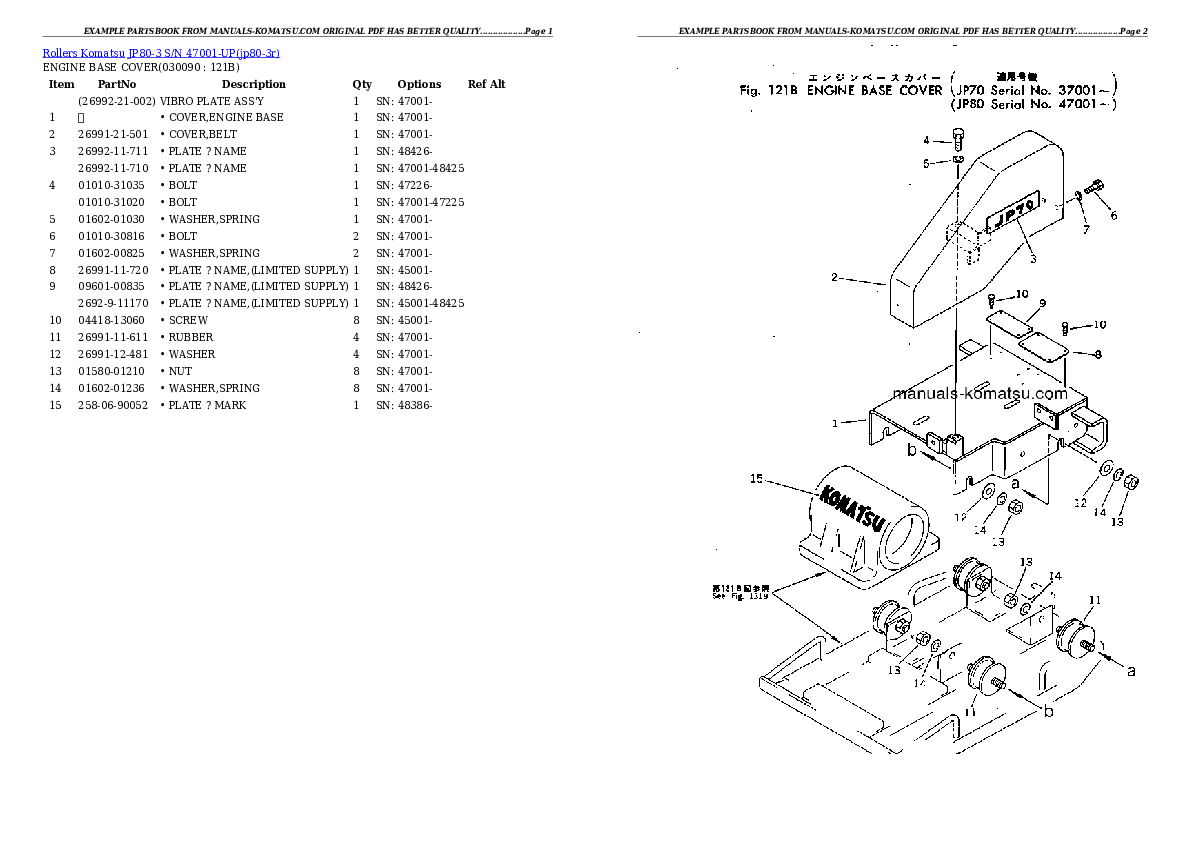 Protected: JP80-3 S/N 47001-UP Partsbook