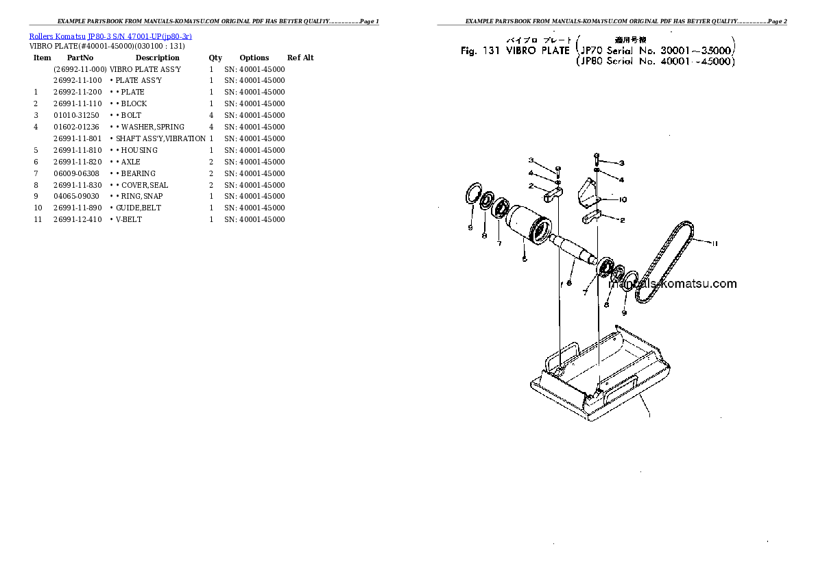 Protected: JP80-3 S/N 47001-UP Partsbook