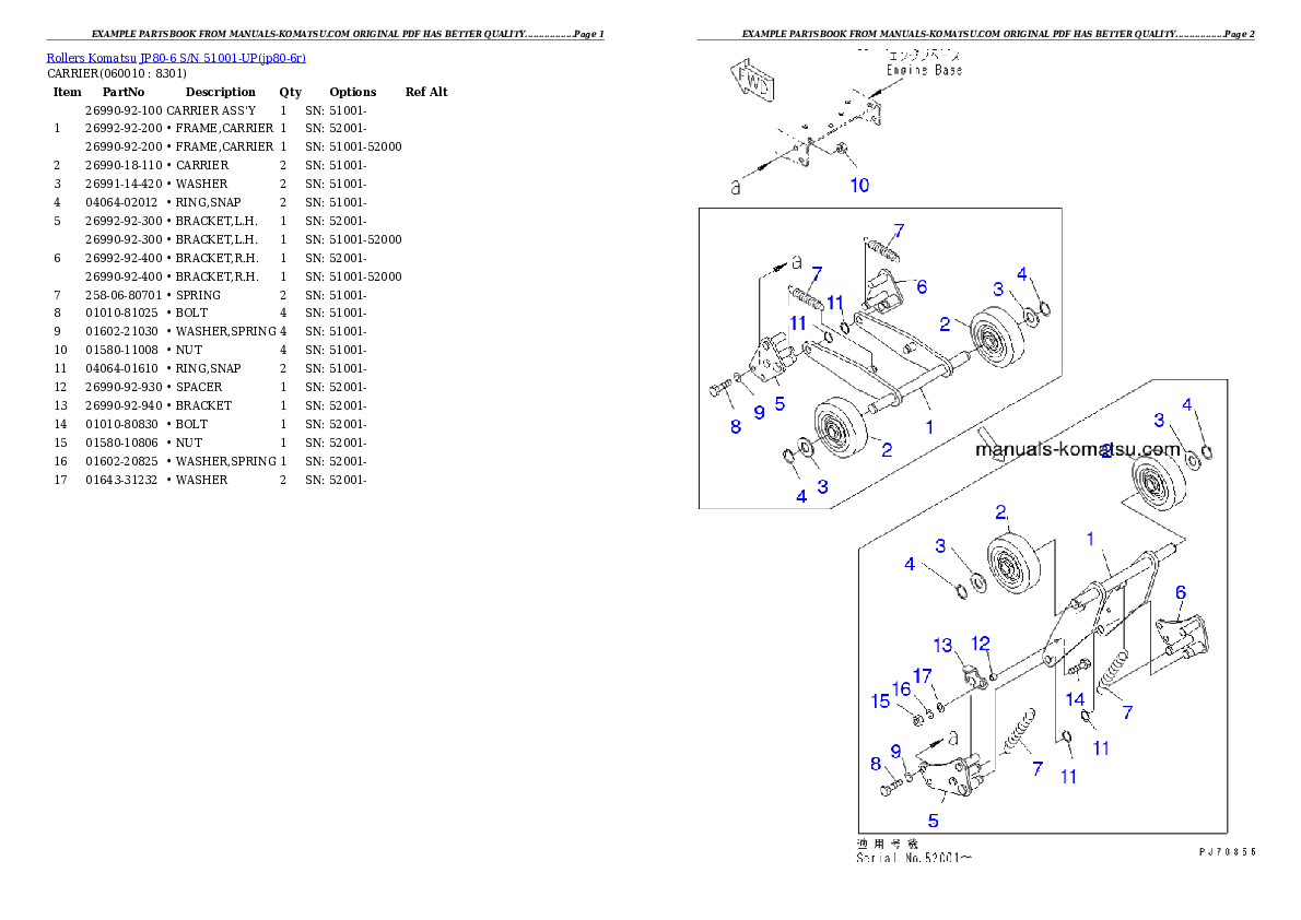 Protected: JP80-6 S/N 51001-UP Partsbook