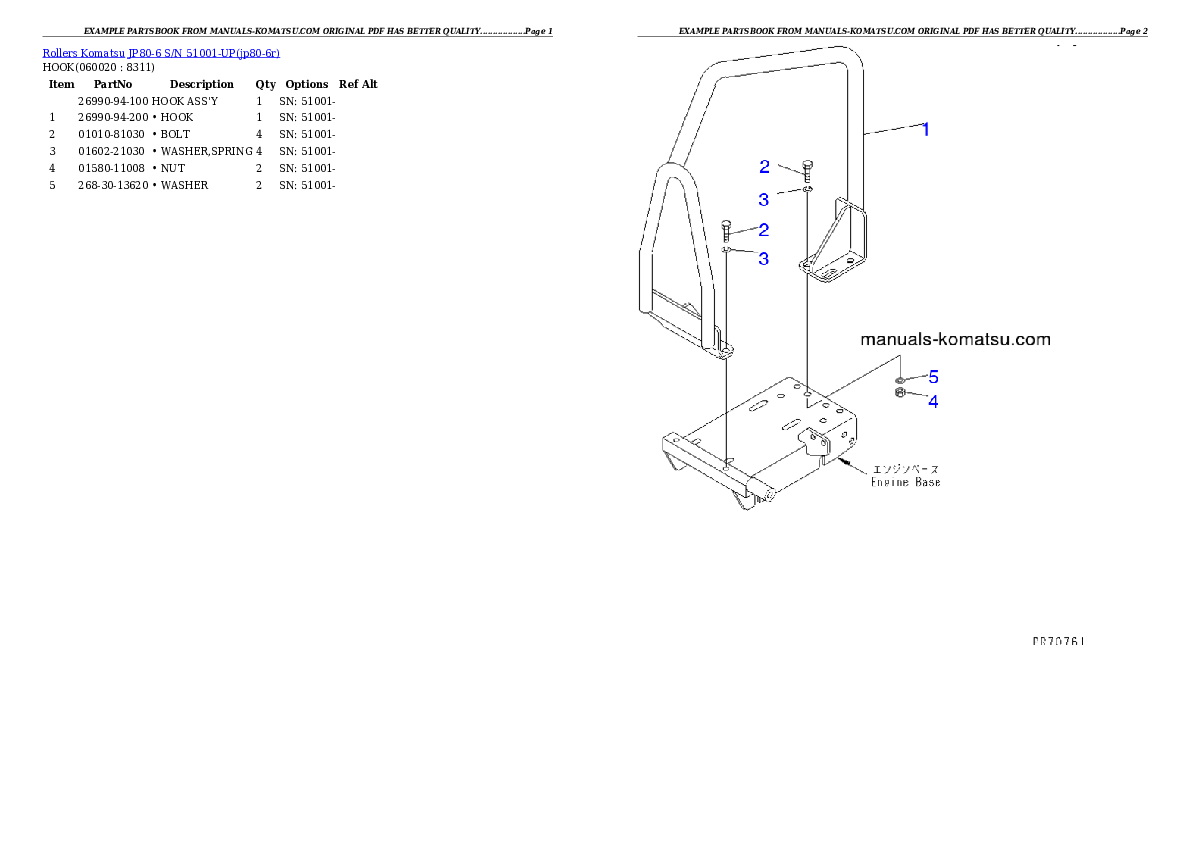Protected: JP80-6 S/N 51001-UP Partsbook