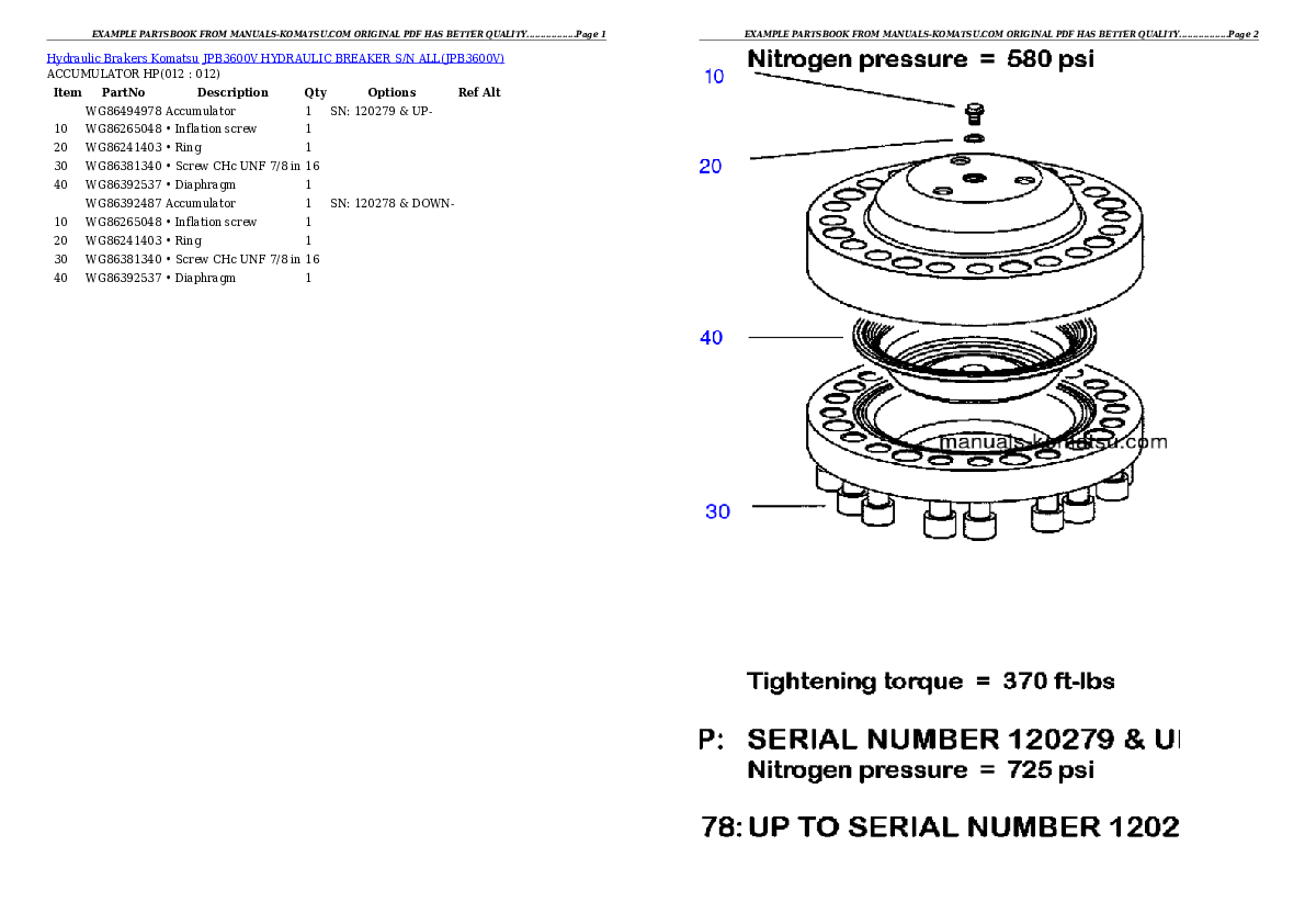 Protected: JPB3600V HYDRAULIC BREAKER S/N ALL Partsbook