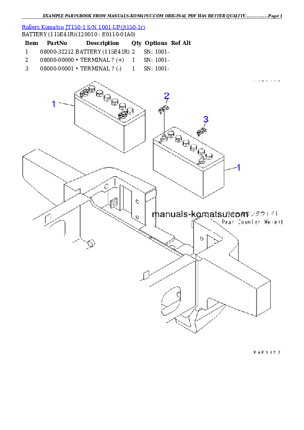 Protected: JT150-1 S/N 1001-UP Partsbook