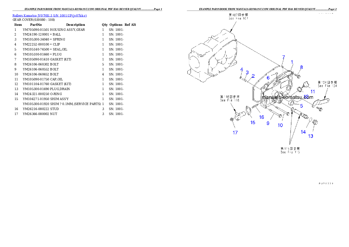 Protected: JV07HK-3 S/N 1001-UP Partsbook