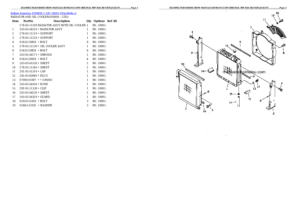 Protected: JV80DW-1 S/N 10001-UP Partsbook