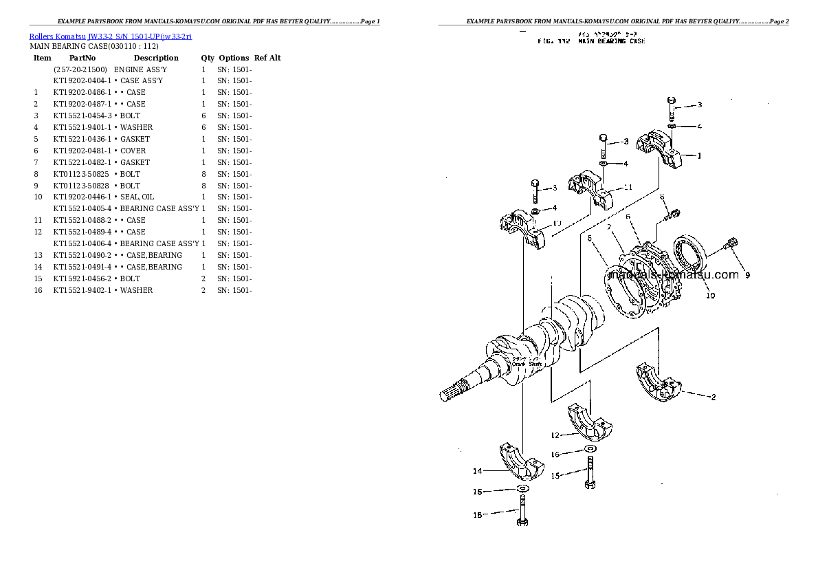 Protected: JW33-2 S/N 1501-UP Partsbook