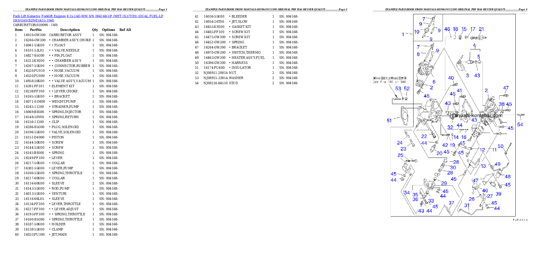 Protected: K15-1AD-WM S/N 004168-UP （ｳｪｯﾄｸﾗｯﾁ）（LPGﾍｲﾖｳ） Partsbook