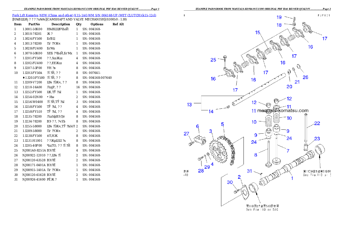 Protected: K15-1AG-WM S/N 004168-UP (WET CLUTCH) Partsbook