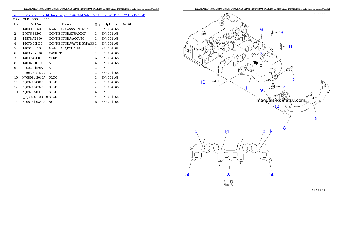Protected: K15-1AG-WM S/N 004168-UP （ｳｪｯﾄｸﾗｯﾁ） Partsbook