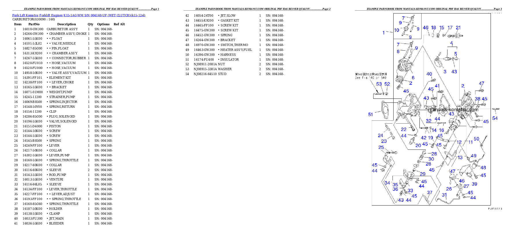 Protected: K15-1AG-WM S/N 004168-UP （ｳｪｯﾄｸﾗｯﾁ） Partsbook