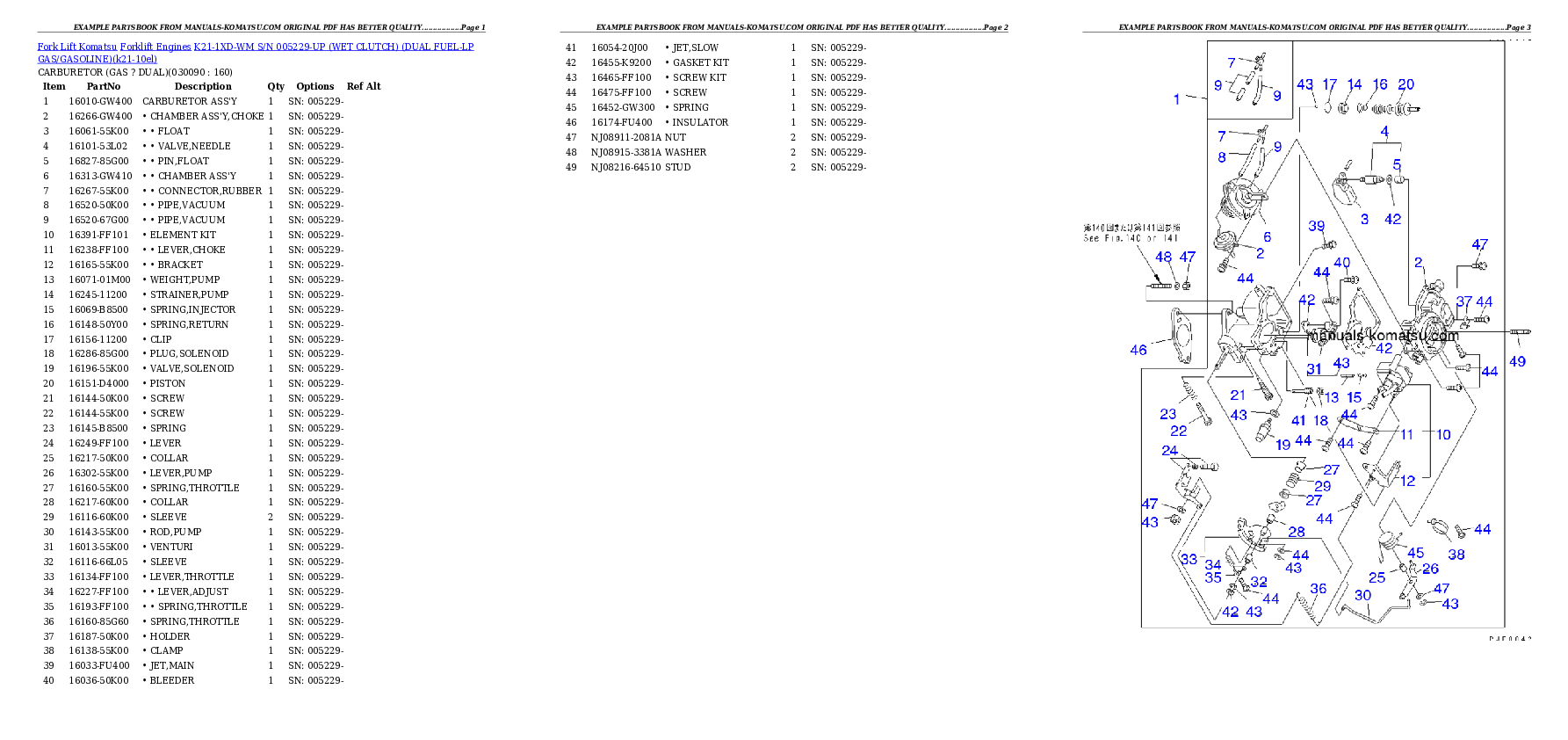 Protected: K21-1XD-WM S/N 005229-UP （ｳｪｯﾄｸﾗｯﾁ）（LPGﾍｲﾖｳ） Partsbook