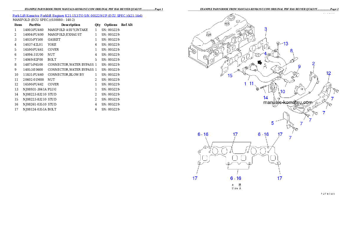 Protected: K21-1X3-TO S/N 005229-UP （ｻﾝｹﾞﾝ　ｼｮｸﾊﾞｲ　ｼﾖｳ） Partsbook