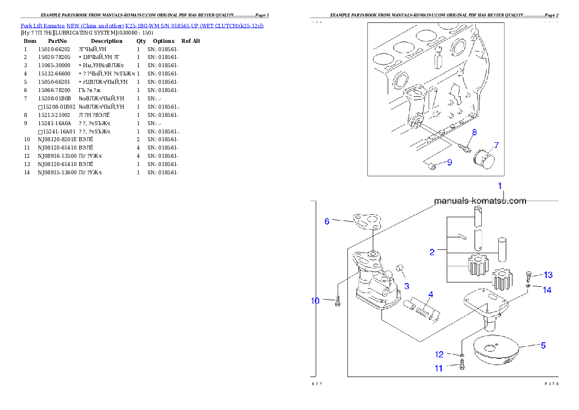 Protected: K25-1BG-WM S/N 018561-UP (WET CLUTCH) Partsbook
