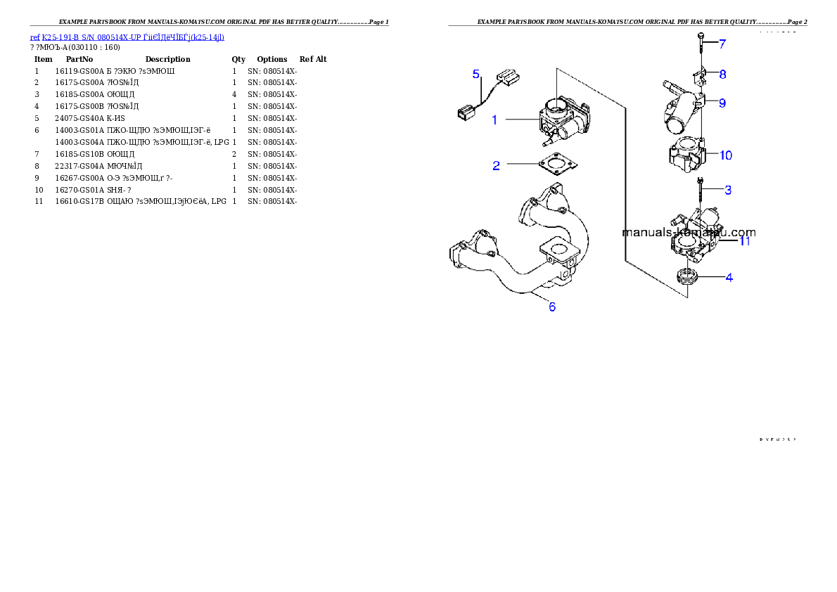 Protected: K25-191-B S/N 080514X-UP （ｳｪｯﾄｸﾗｯﾁ） Partsbook