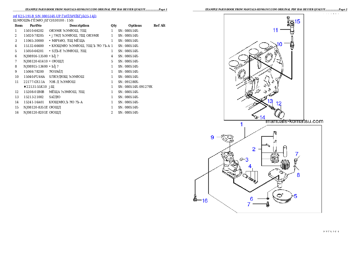 Protected: K25-191-B S/N 080514X-UP （ｳｪｯﾄｸﾗｯﾁ） Partsbook