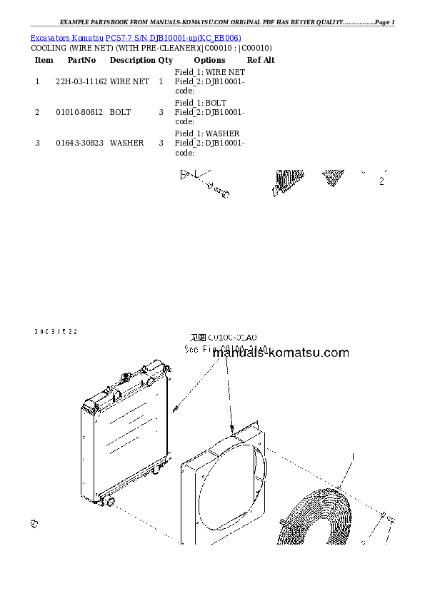 Protected: PC57-7 S/N DJB10001-up Partsbook