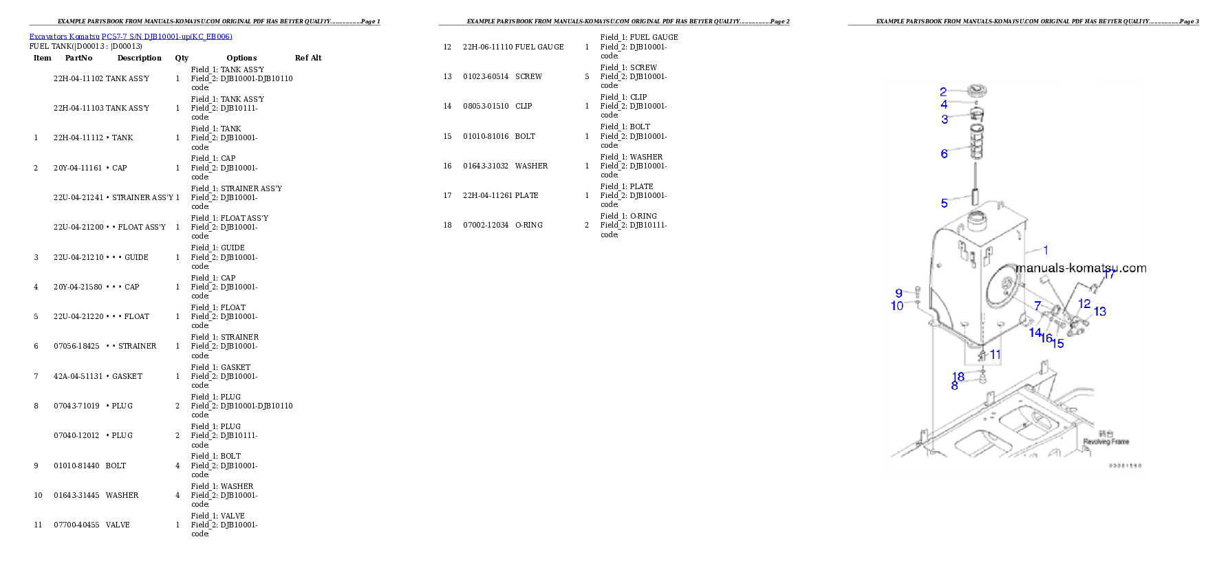 Protected: PC57-7 S/N DJB10001-up Partsbook